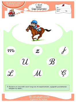 Çocuklar İçin J Sesi Çalışma Sayfaları 